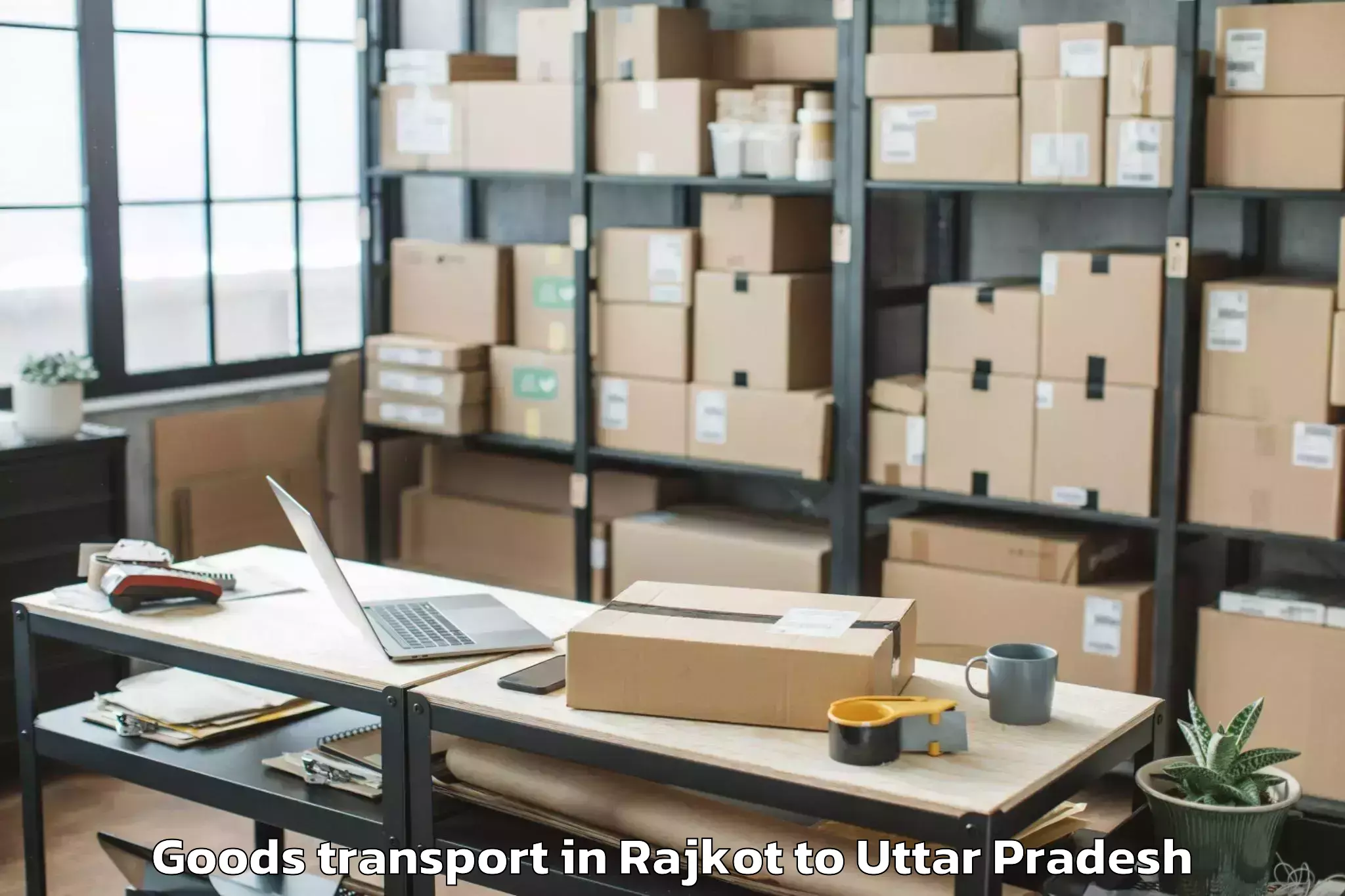 Reliable Rajkot to Gardens Galleria Mall Noida Goods Transport